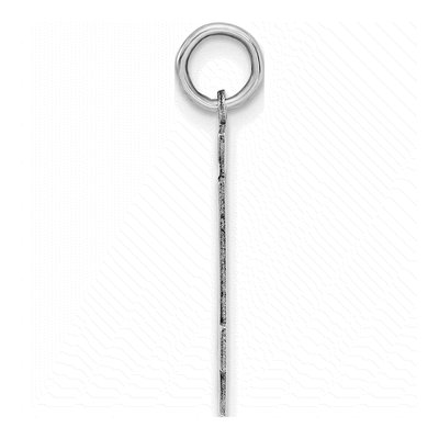 Sterling Silver Number 64 Charm – view 3