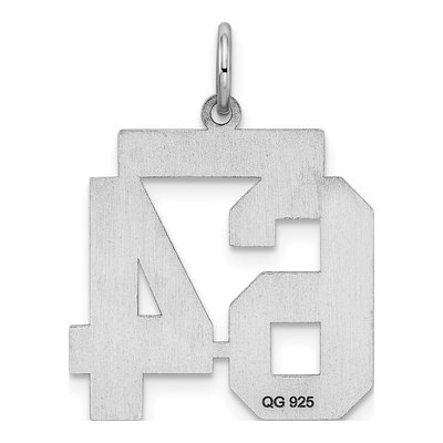 Sterling Silver Number 64 Charm – view 5