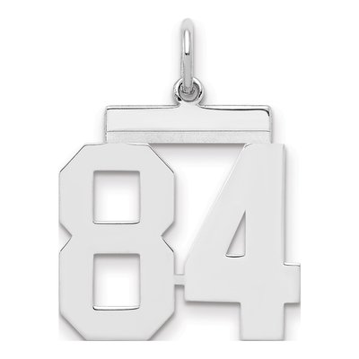Sterling Silver Number 84 Pendant