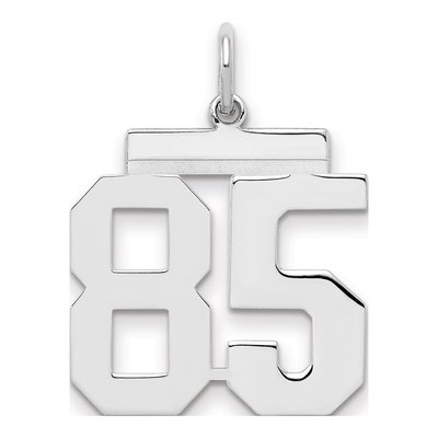 Sterling Silver Number 85 Charm