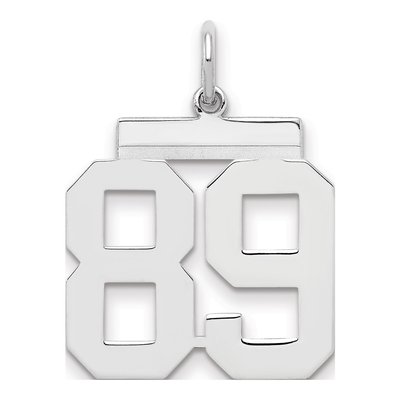 Sterling Silver Number 89 Charm