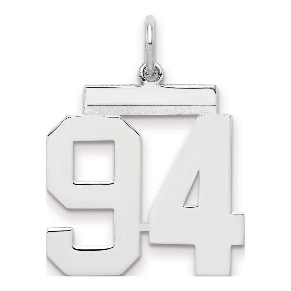 Sterling Silver Number 94 Pendant