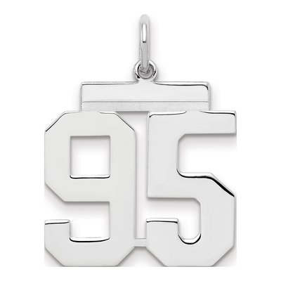 Sterling Silver Number 95 Charm