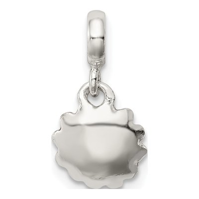 Sterling Silver CZ Hot Enamel Flower Pendant – view 4