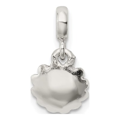 Sterling Silver CZ Enamel Flower Pendant – view 4