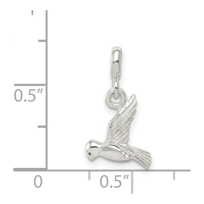Sterling Silver Bird Enhancer Pendant – view 3