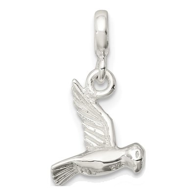 Sterling Silver Bird Enhancer Pendant – view 4