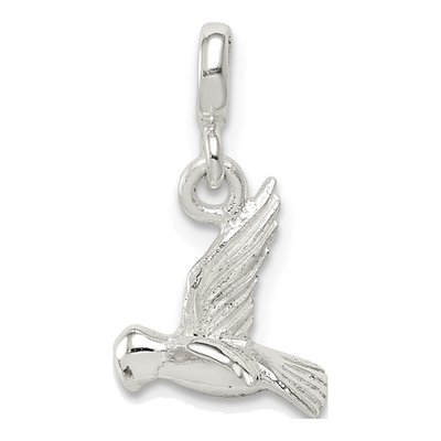 Sterling Silver Bird Enhancer Pendant