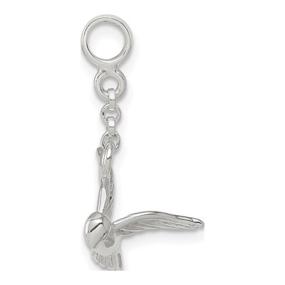 Sterling Silver Bird Dangle Enhancer Pendant – view 2