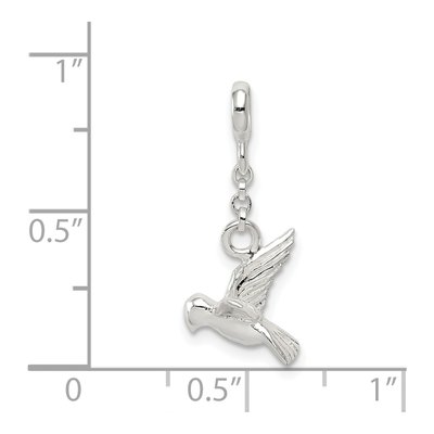 Sterling Silver Bird Dangle Enhancer Pendant – view 3