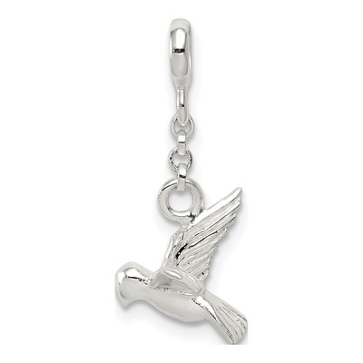Sterling Silver Bird Dangle Enhancer Pendant