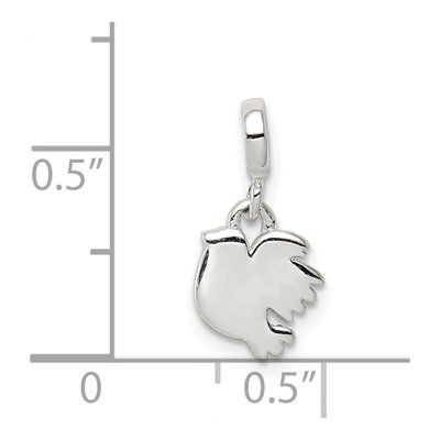 Sterling Silver Bird Enhancer Pendant – view 3