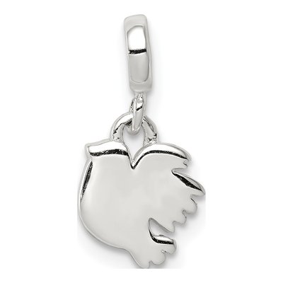 Sterling Silver Bird Enhancer Pendant
