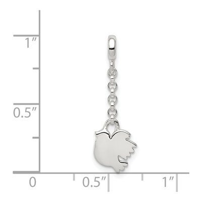 Sterling Silver Bird Dangle Enhancer Pendant – view 3