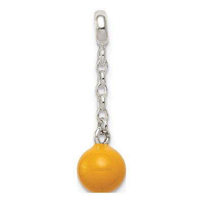 Sterling Silver Enamel Dangle Enhancer Pendant