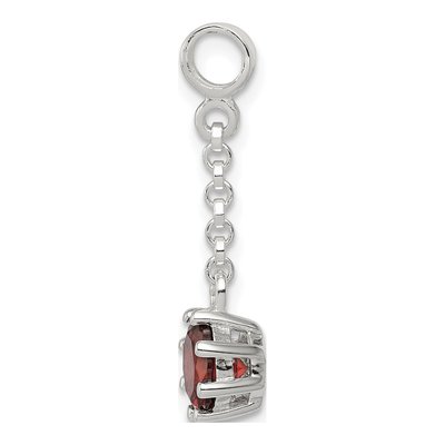 Sterling Silver CZ Dangle Enhancer Pendant – view 2