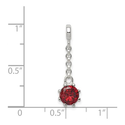 Sterling Silver CZ Dangle Enhancer Pendant – view 3