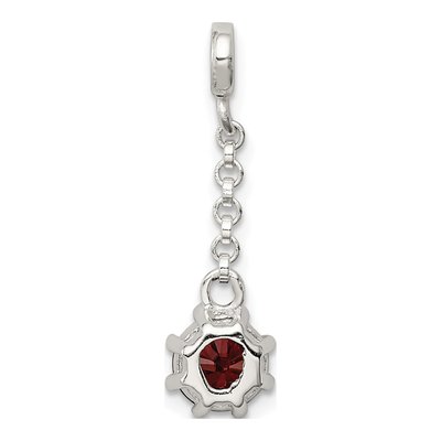 Sterling Silver CZ Dangle Enhancer Pendant – view 4
