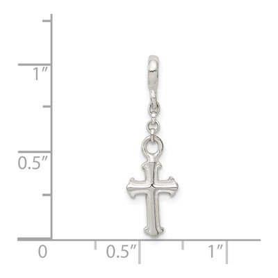 Sterling Silver Cross Dangle Enhancer Pendant – view 4