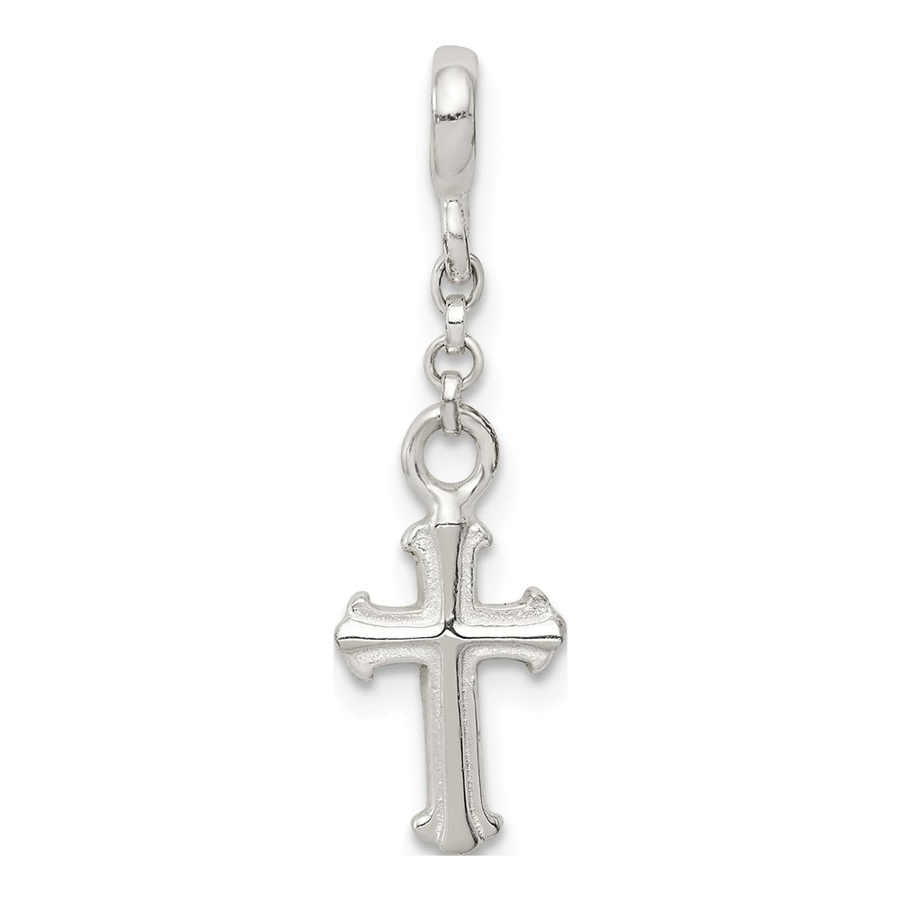 Sterling Silver Cross Dangle Enhancer Pendant