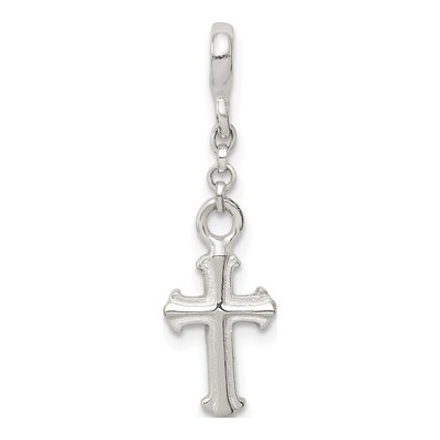 Sterling Silver Cross Dangle Enhancer Pendant