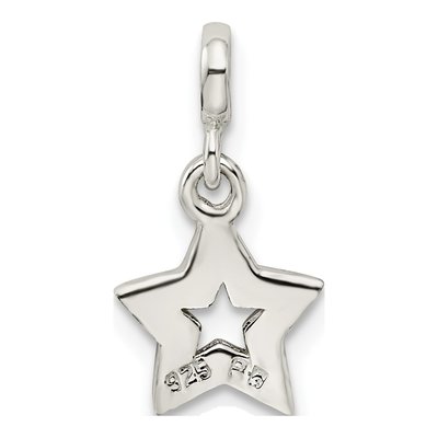 Sterling Silver Enameled Star Enhancer Pendant – view 5