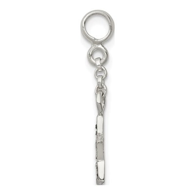 Sterling Silver Enameled Star Dangle Enhancer Pendant – view 2