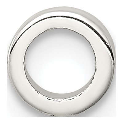 Sterling Silver Cream Enamel Spacer Enhancer Bead – view 2