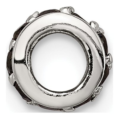 Sterling Silver CZ Spacer Enhancer Bead – view 2