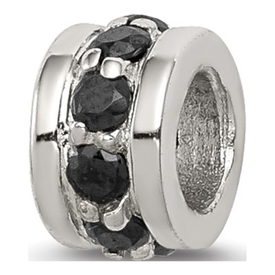 Sterling Silver CZ Spacer Enhancer Bead