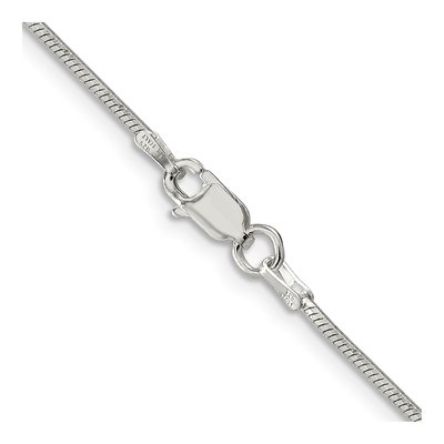 Sterling Silver 1.25mm Octagonal Snake Chain – view 3