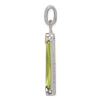 Sterling Silver CZ Pendant – view 2