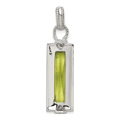 Sterling Silver CZ Pendant – view 4