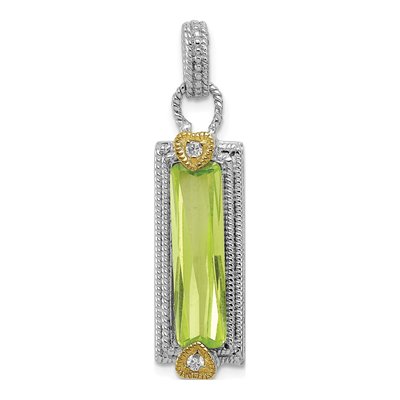 Sterling Silver CZ Pendant