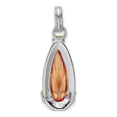 Sterling Silver CZ Pendant – view 4