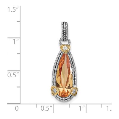 Sterling Silver CZ Pendant – view 5
