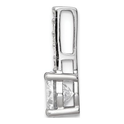 Sterling Silver CZ Pendant – view 3