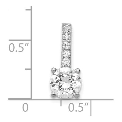 Sterling Silver CZ Pendant – view 4