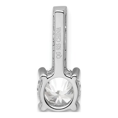 Sterling Silver CZ Pendant – view 5