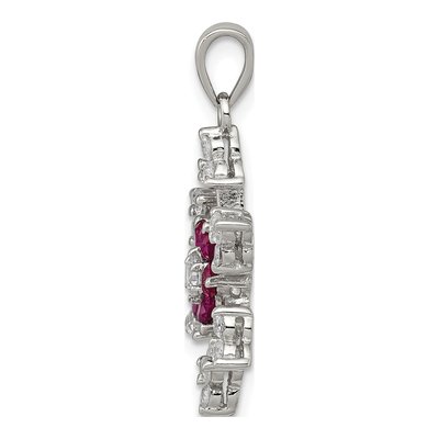 Sterling Silver CZ Snowflake Charm – view 3
