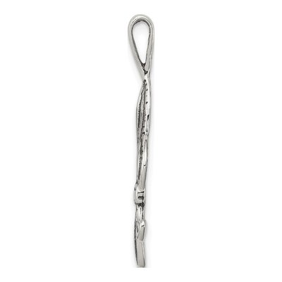 Sterling Silver Fleur de Lis Pendant – view 3