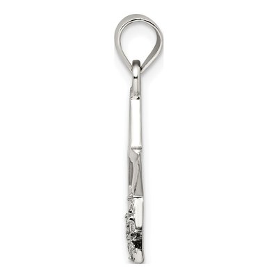 Sterling Silver CZ Star Pendant – view 3