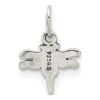 Sterling Silver Antiqued Dragonfly Charm – view 5