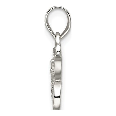 Sterling Silver CZ Butterfly Pendant – view 3
