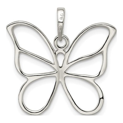 Sterling Silver Butterfly Pendant – view 4