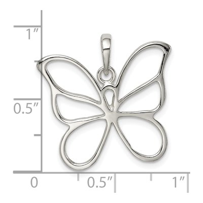 Sterling Silver Butterfly Pendant – view 5