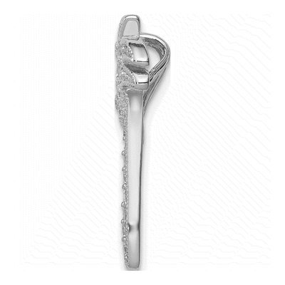 Sterling Silver CZ Palm Tree Slide Pendant – view 3