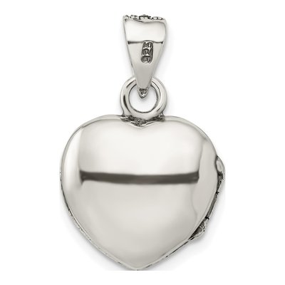 Sterling Silver Marcasite Heart Locket – view 4