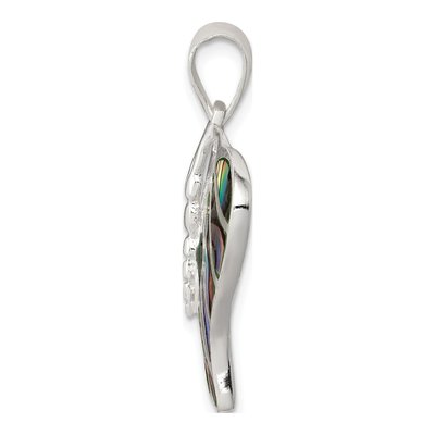 Sterling Silver Abalone Butterfly Pendant – view 3