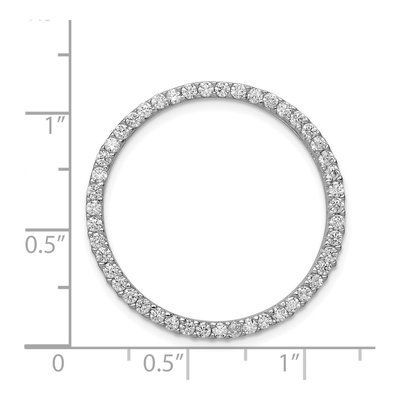 Sterling Silver CZ Slide Pendant – view 4